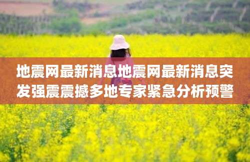 地震网最新消息地震网最新消息突发强震震撼多地专家紧急分析预警