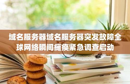 域名服务器域名服务器突发故障全球网络瞬间瘫痪紧急调查启动