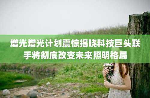 增光增光计划震惊揭晓科技巨头联手将彻底改变未来照明格局