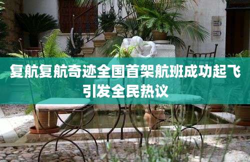 复航复航奇迹全国首架航班成功起飞引发全民热议