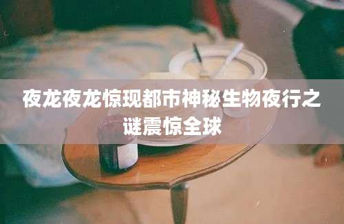 夜龙夜龙惊现都市神秘生物夜行之谜震惊全球