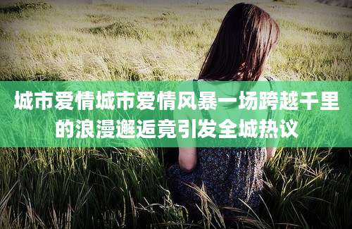 城市爱情城市爱情风暴一场跨越千里的浪漫邂逅竟引发全城热议