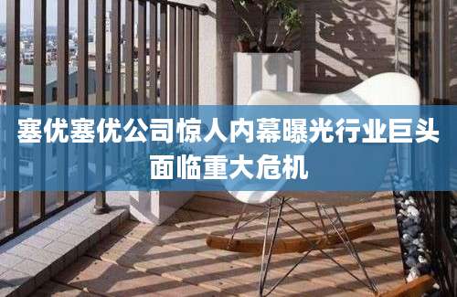 塞优塞优公司惊人内幕曝光行业巨头面临重大危机