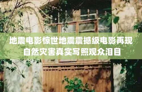 地震电影惊世地震震撼级电影再现自然灾害真实写照观众泪目