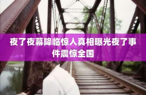 夜了夜幕降临惊人真相曝光夜了事件震惊全国