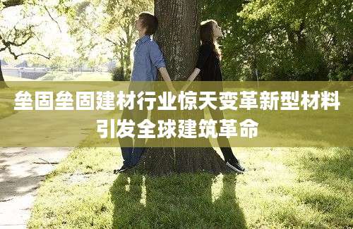 垒固垒固建材行业惊天变革新型材料引发全球建筑革命