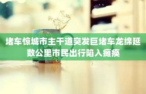 堵车惊城市主干道突发巨堵车龙绵延数公里市民出行陷入瘫痪