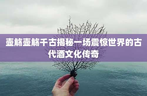 壶觞壶觞千古揭秘一场震惊世界的古代酒文化传奇