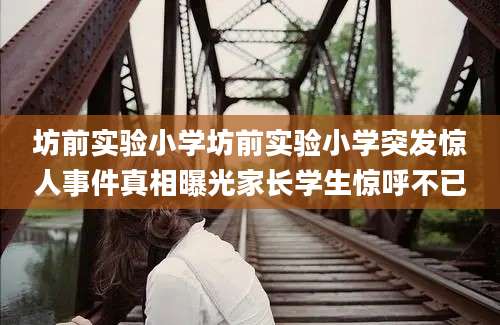 坊前实验小学坊前实验小学突发惊人事件真相曝光家长学生惊呼不已