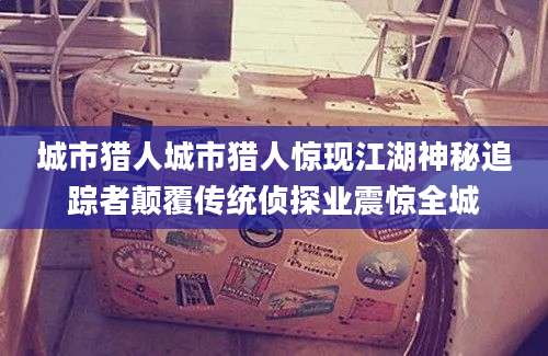 城市猎人城市猎人惊现江湖神秘追踪者颠覆传统侦探业震惊全城