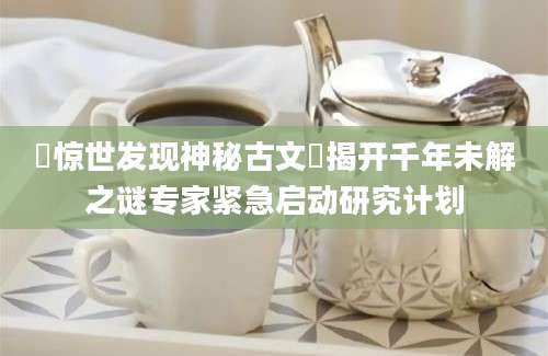 塽惊世发现神秘古文塽揭开千年未解之谜专家紧急启动研究计划
