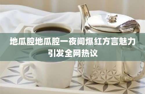 地瓜腔地瓜腔一夜间爆红方言魅力引发全网热议