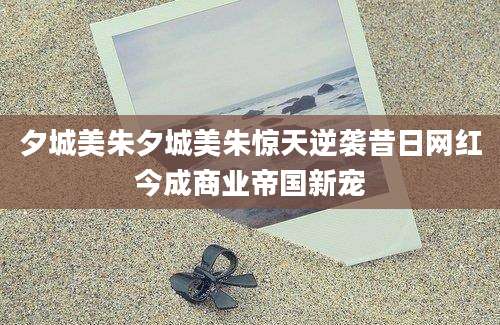 夕城美朱夕城美朱惊天逆袭昔日网红今成商业帝国新宠