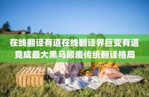 在线翻译有道在线翻译界巨变有道竟成最大黑马颠覆传统翻译格局