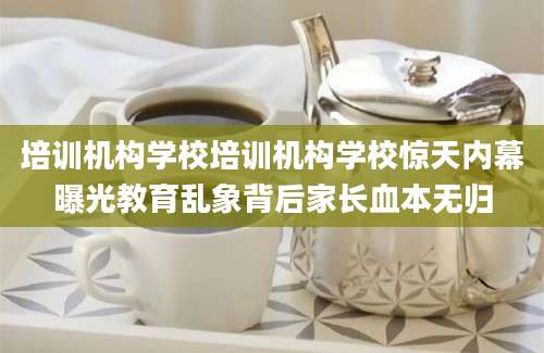 培训机构学校培训机构学校惊天内幕曝光教育乱象背后家长血本无归