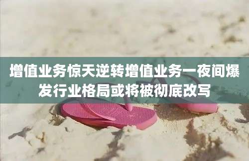 增值业务惊天逆转增值业务一夜间爆发行业格局或将被彻底改写