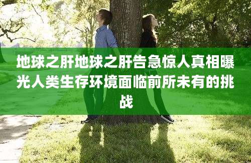 地球之肝地球之肝告急惊人真相曝光人类生存环境面临前所未有的挑战